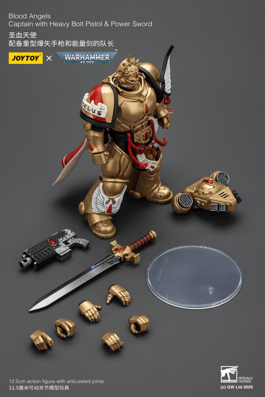 JOYTOY - Blood Angels Captain with Heavy Bolt Pistol & Power Sword