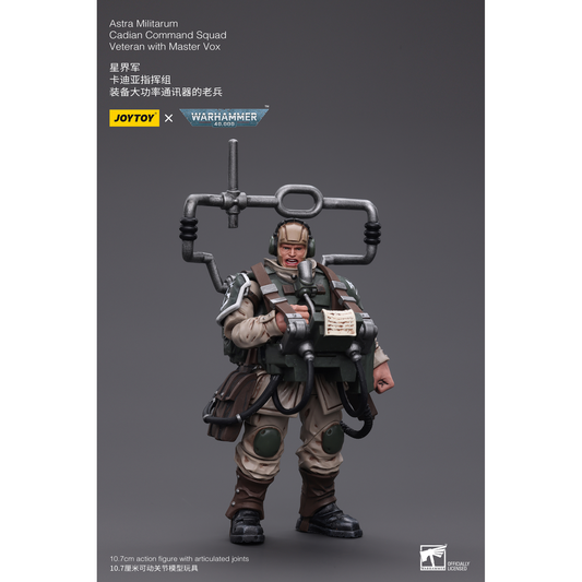 JOYTOY - Astra Militarum Cadian Command Squad Veteran with Master Vox