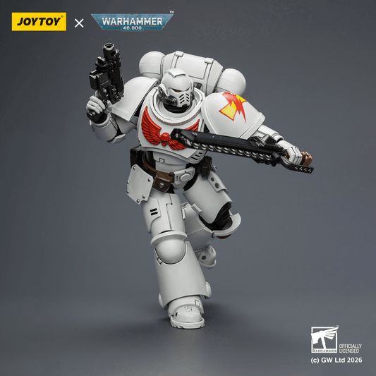 JOYTOY - White Scars Intercessor with Bolt Rifle, Bolt Pistol and Chainsword