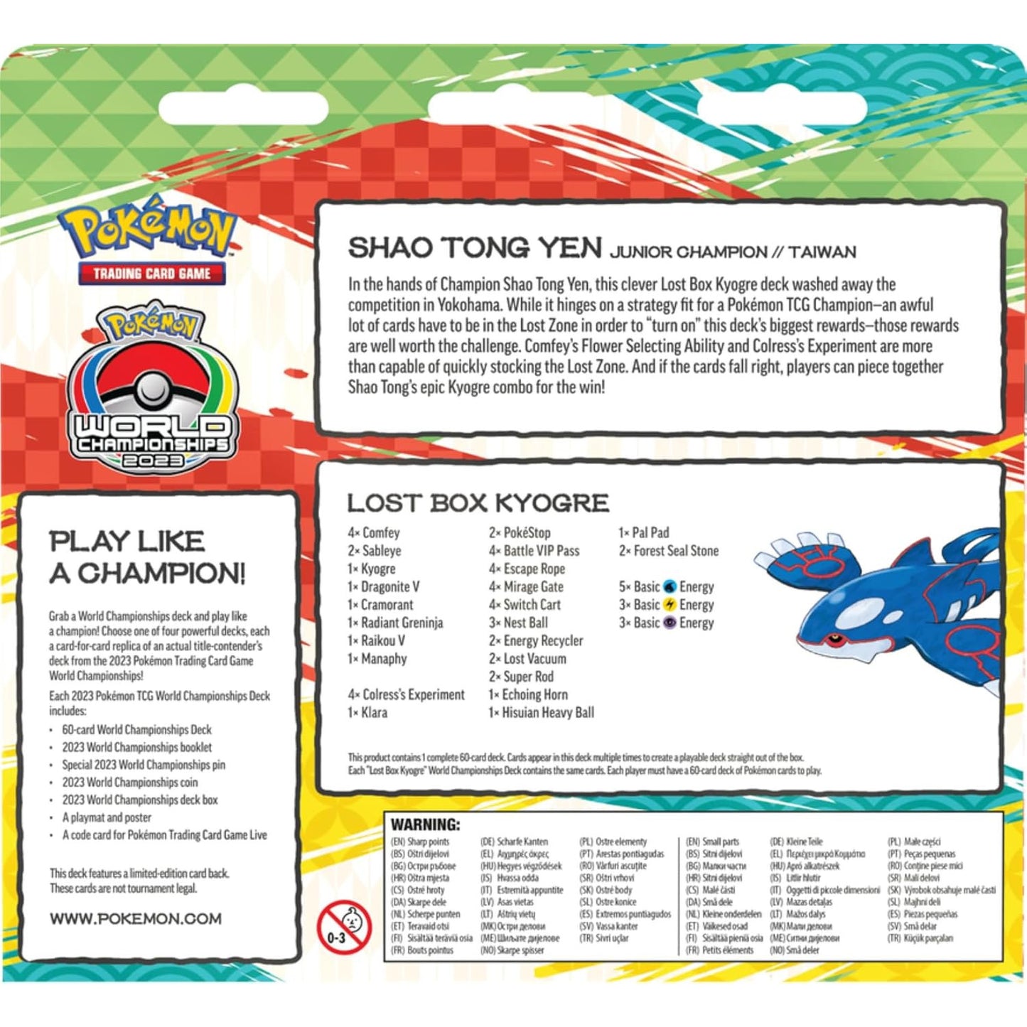 Pokemon TCG: 2023 World Championship Deck Shao Tong Yen