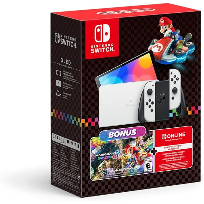 Nintendo Switch OLED Mario Kart 8 Deluxe Bundle