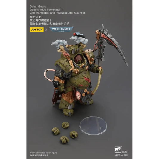 JOYTOY - Death Guard Deathshroud Terminator 1 with Manreaper and Plaguespurter Gauntlet (PRE-ORDER RELEASES FEB)
