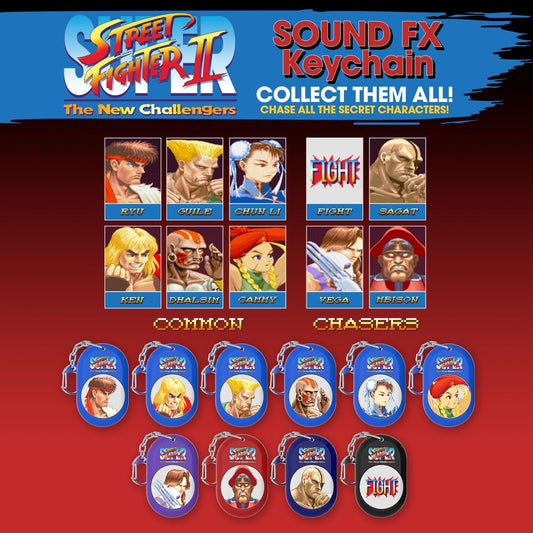 Street Fighter II: The New Challengers – Sound FX Keychains Blind Box