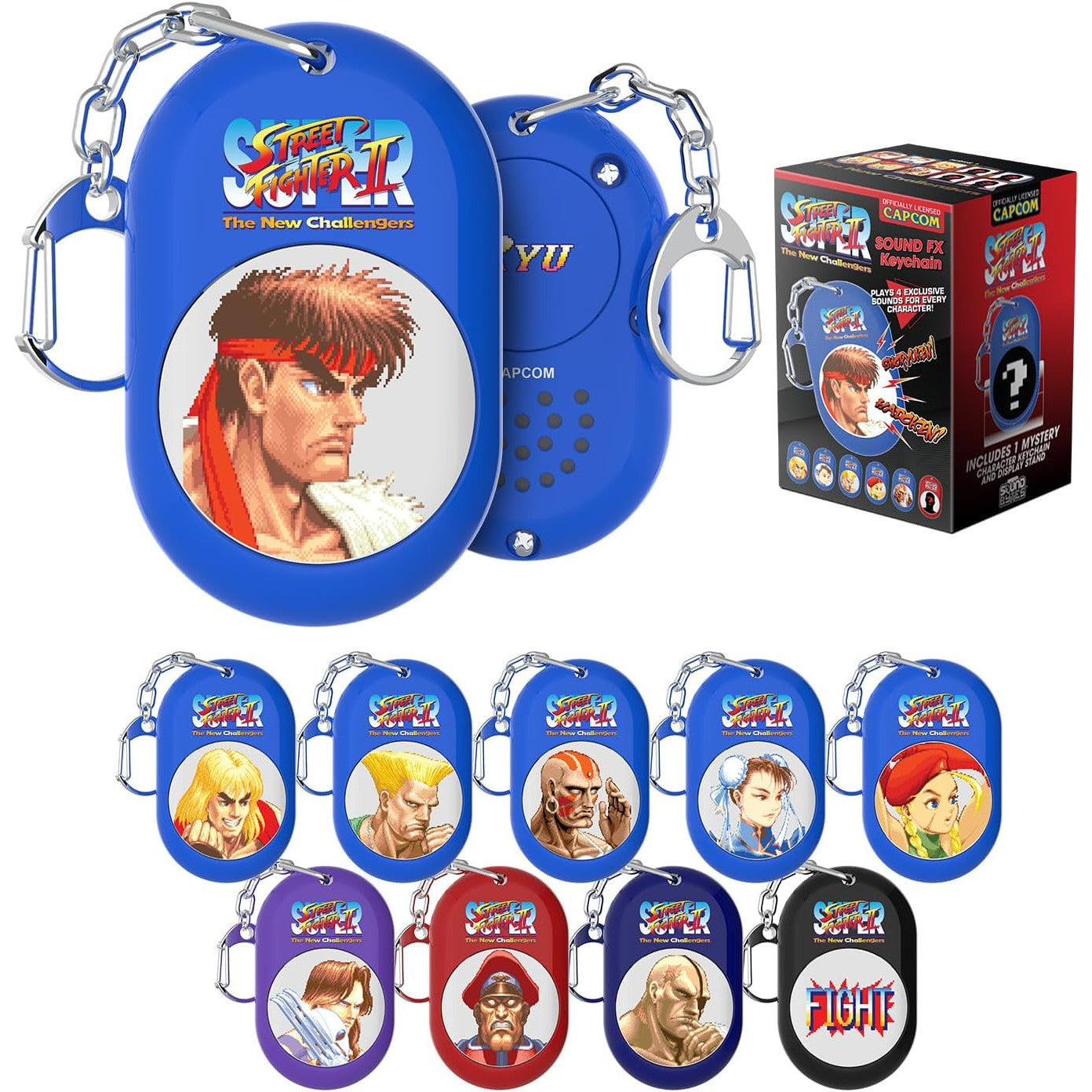 Street Fighter II: The New Challengers – Sound FX Keychains Blind Box