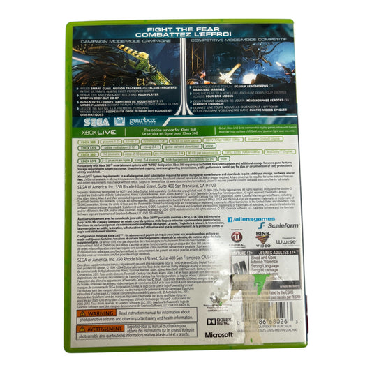 Aliens Colonial Marines (Xbox 360)