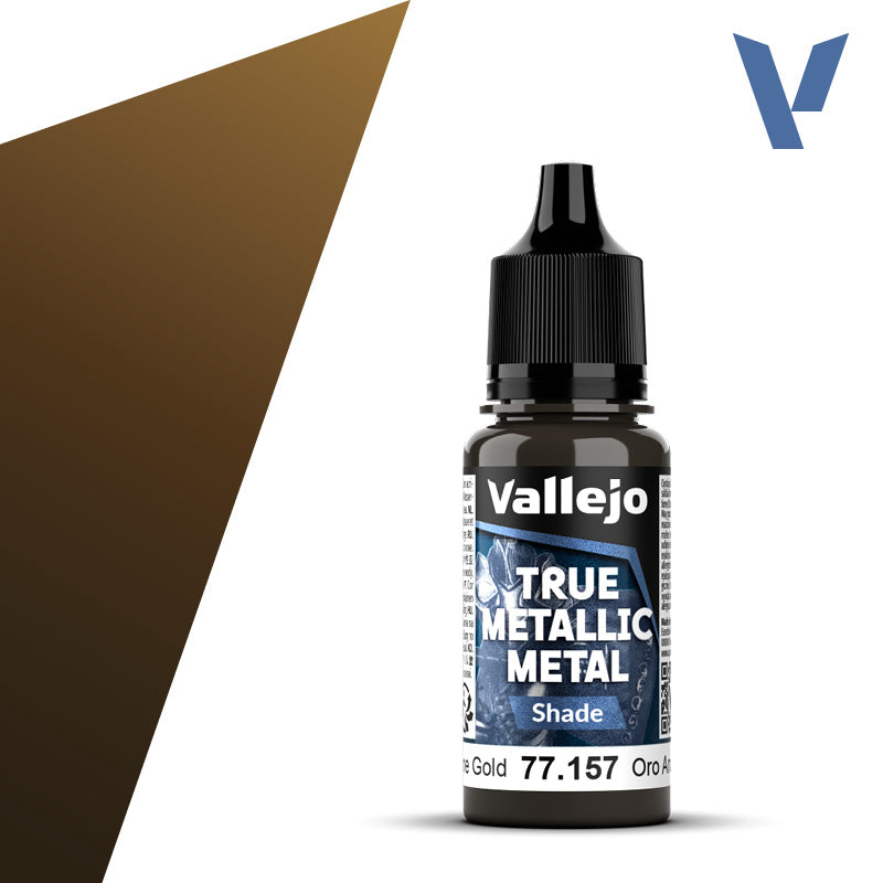 Vallejo - True Metallic Metal: Single Bottles – Arcane Gold System 18ml