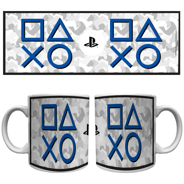 Playstation Urban Camo Icons Ceramic Mug 20oz (Large!)