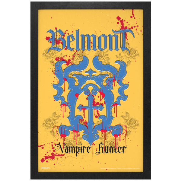 Castlevania: Nocturne Belmont Vampire Hunter Crest 11″x17″ Framed Print