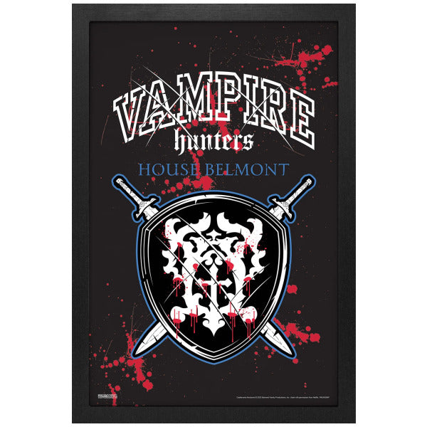 Castlevania: Nocturne Vampire Hunters House Belmont 11″x17″ Framed Print
