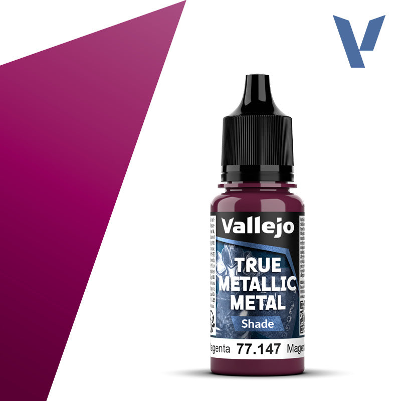Vallejo - True Metallic Metal: Single Bottles – Crimson Magenta System 18ml