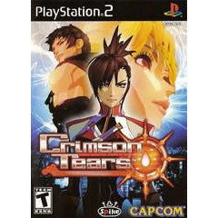 PlayStation 2 game case for 'Crimson Tears' with anime-style characters on the cover.