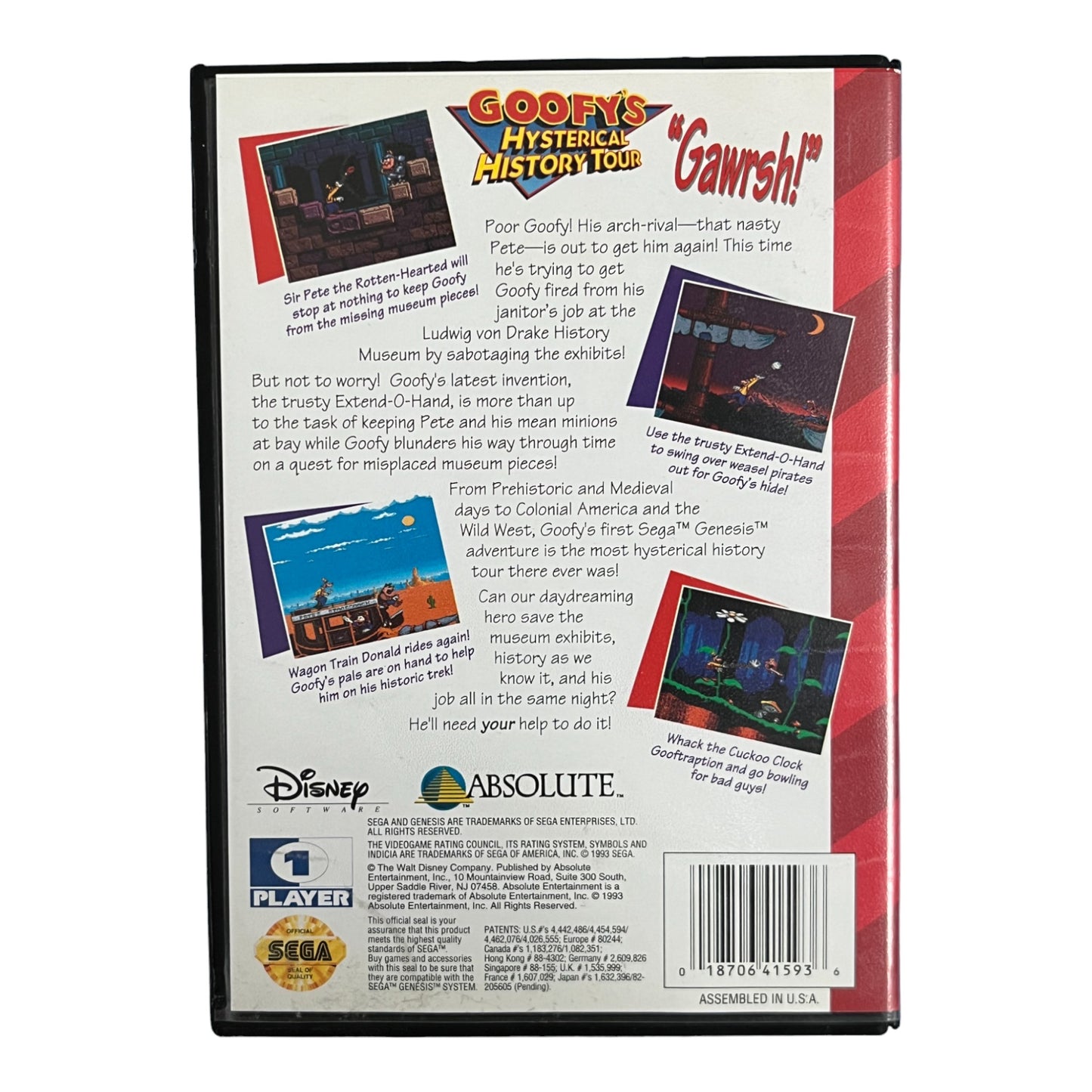Goofy's Hysterical History Tour (Sega Genesis)
