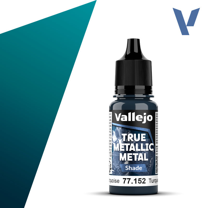 Vallejo - True Metallic Metal: Single Bottles – Hydra Turquoise System 18ml