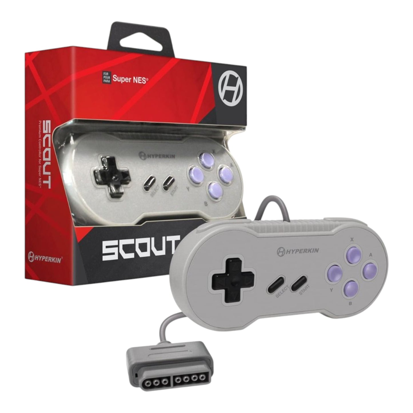 Hyperkin Scout SNES Wired Controller - Various Colours