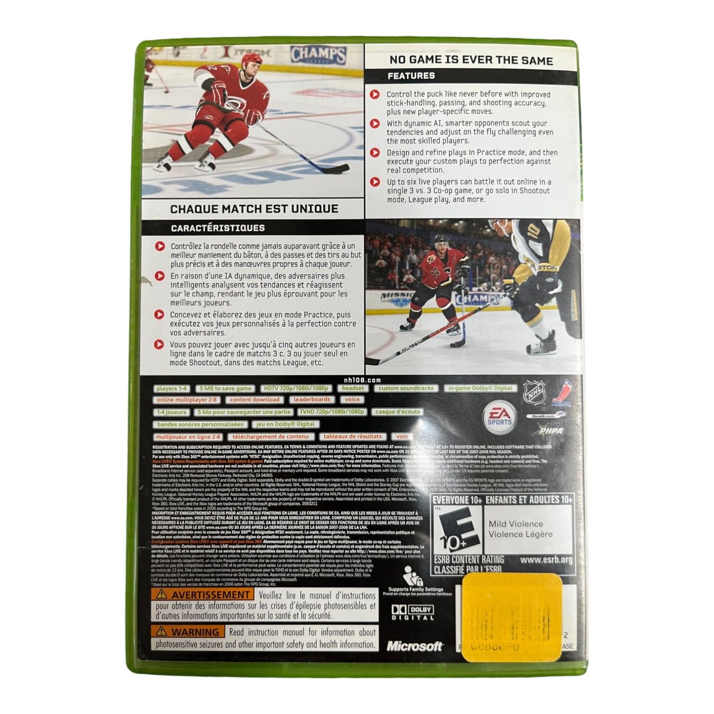 NHL 08 (Xbox 360)