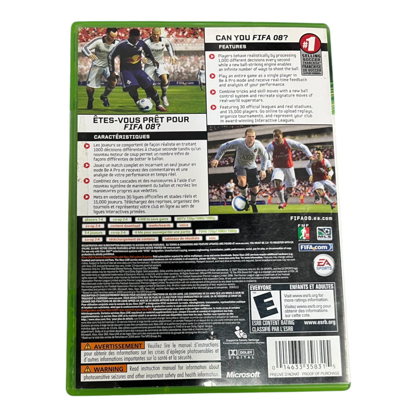 FIFA 08 Soccer (Xbox 360)