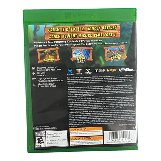 Crash Badicoot N Sane Triology (XboxOne)