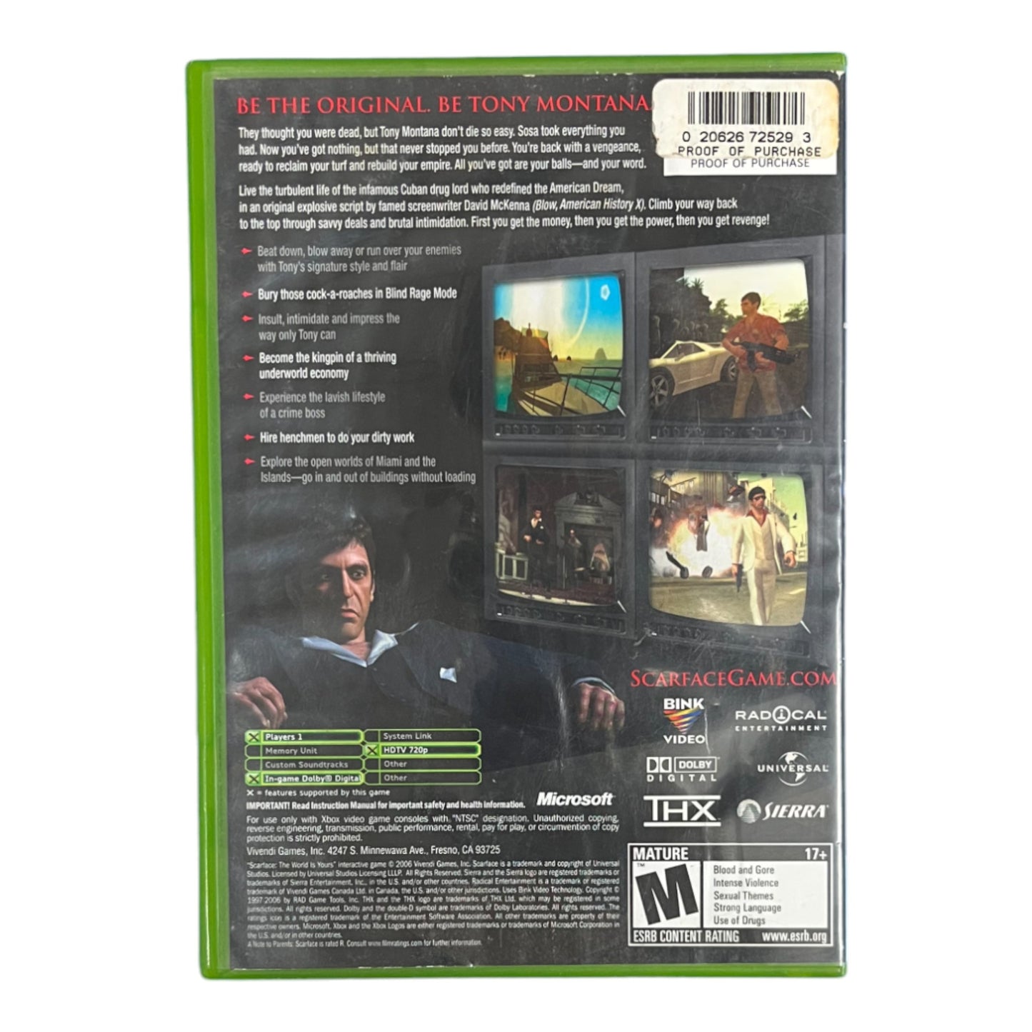 Scarface The World Is Yours (Xbox)
