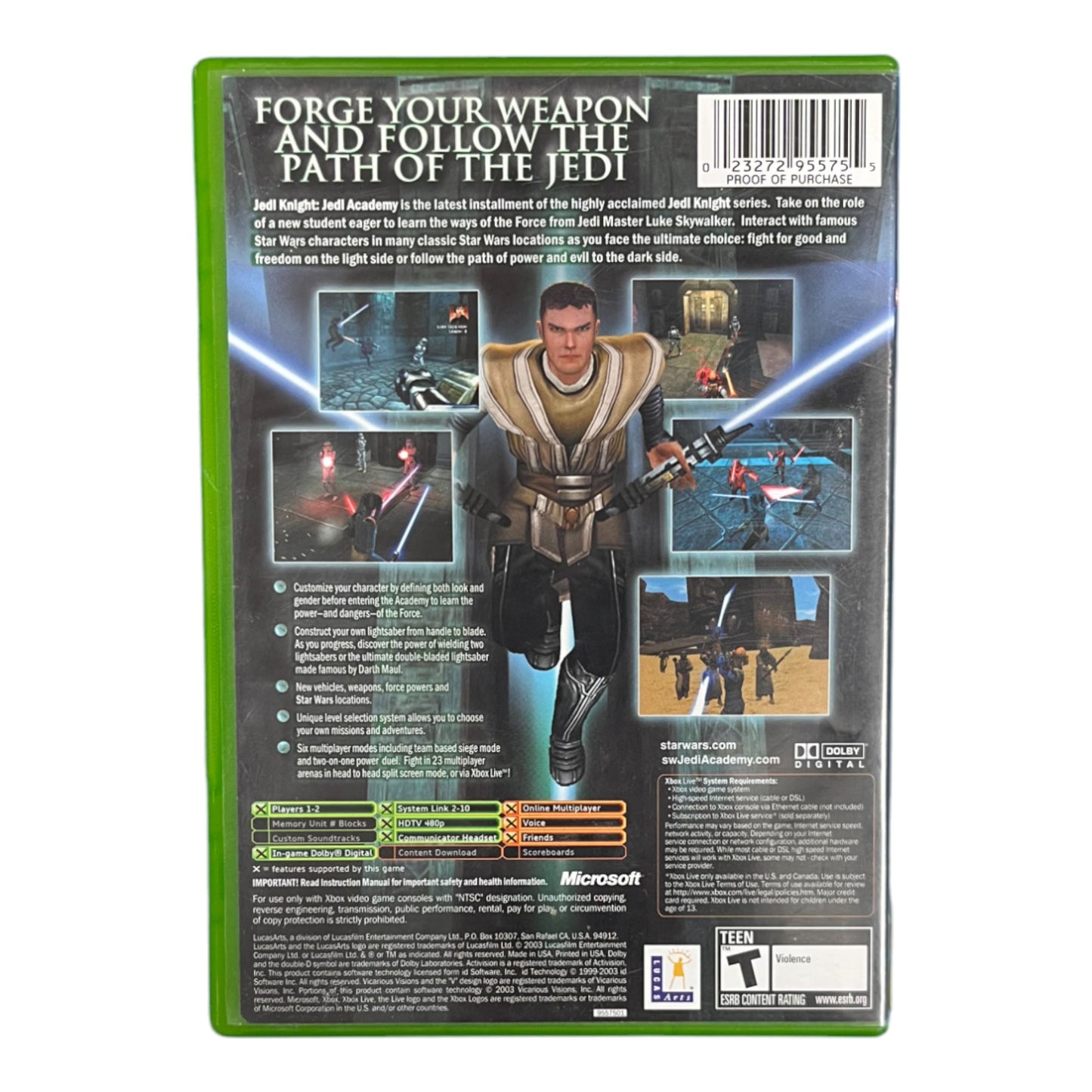 Star Wars Jedi Knight Jedi Academy (Xbox)
