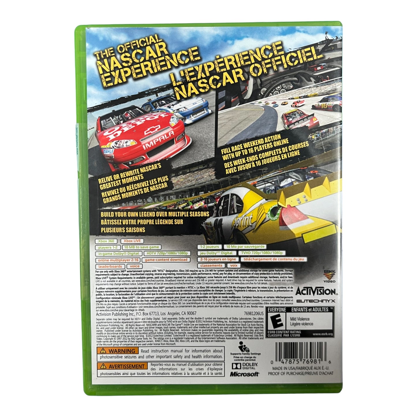 NASCAR The Game: Inside Line (Xbox360)