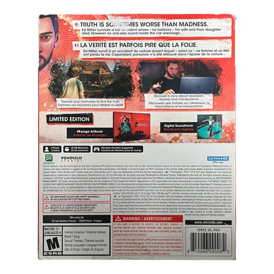 Alfred Hitchcock Vertigo: Limited Edition (PS5)