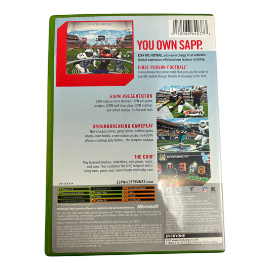 ESPN NFL Football 2K4 (Xbox)