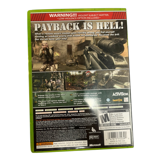 Soldier Of Fortune Payback (Xbox 360)