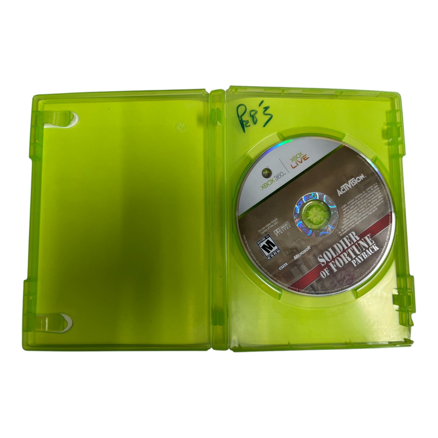 Soldier Of Fortune Payback (Xbox 360)