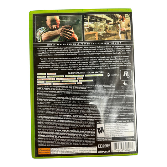 Max Payne 3 (Xbox 360)