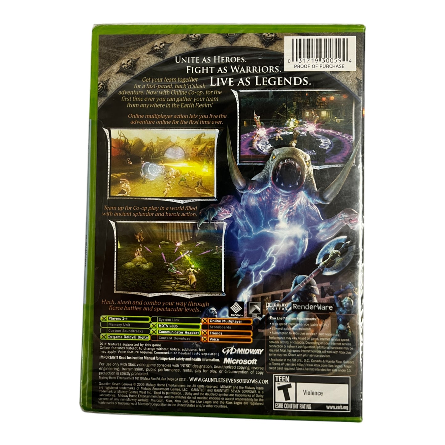 Gauntlet Seven Sorrows (Xbox)