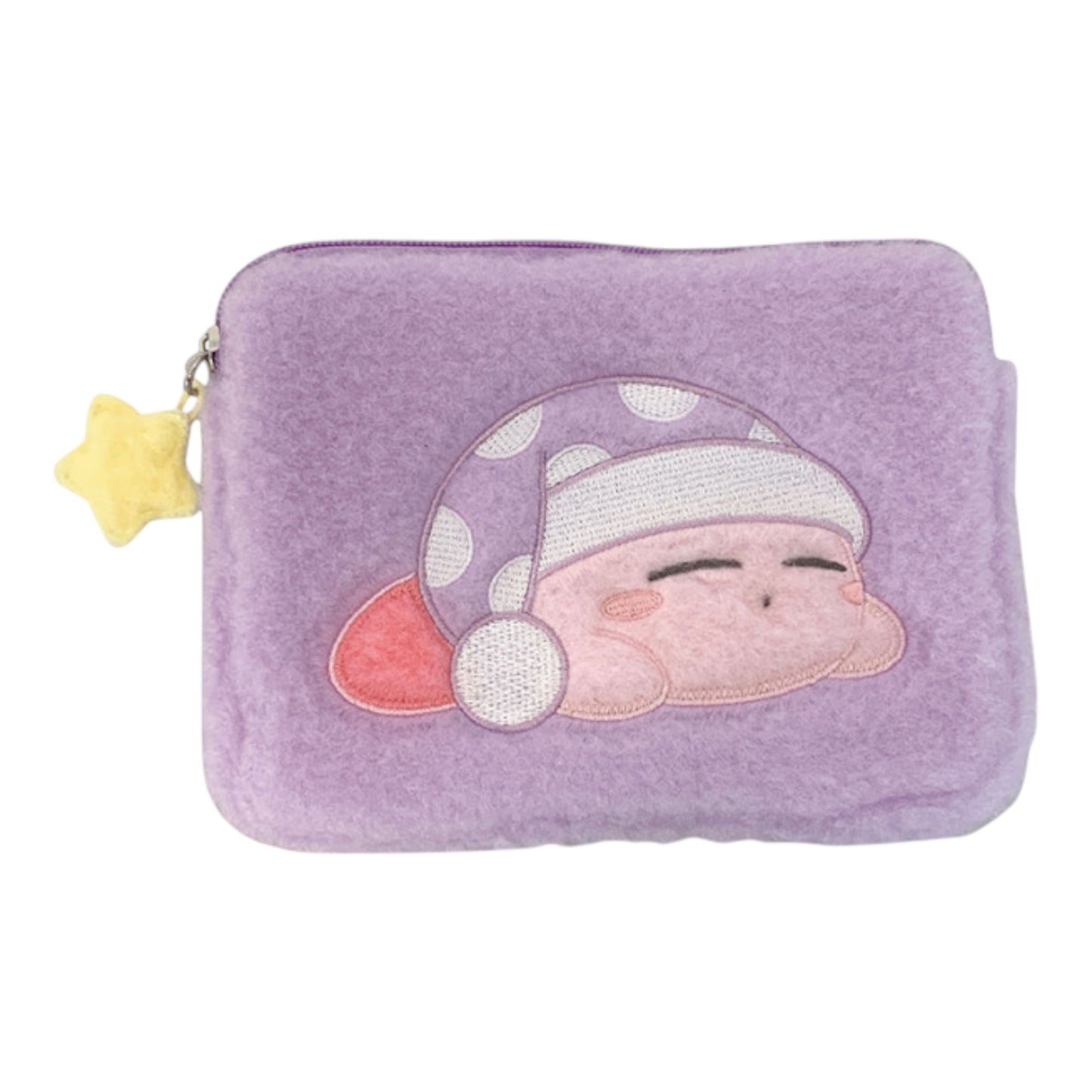 Kirby of the Stars – Sleeping Kirby Fluffy Mini Bag/ Zipper Pouch