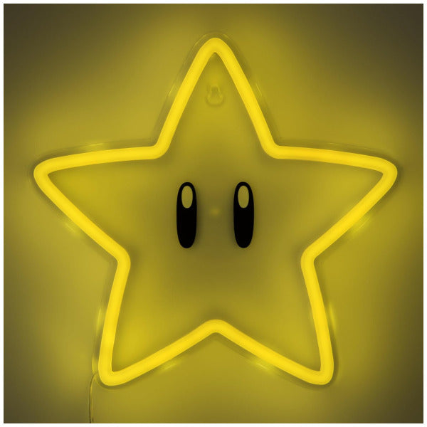 Super Mario Bros Super Star 10″ Wall Mountable LED Neon Light