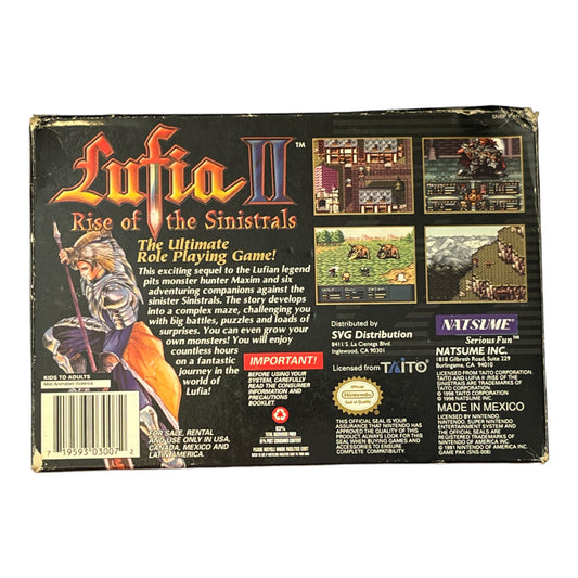 Lufia II Rise of Sinistrals (SNES)