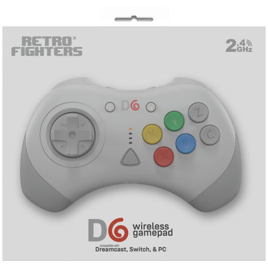 Retro Fighters D6 Wireless Controller (Sega Dreamcast) - Various Colours