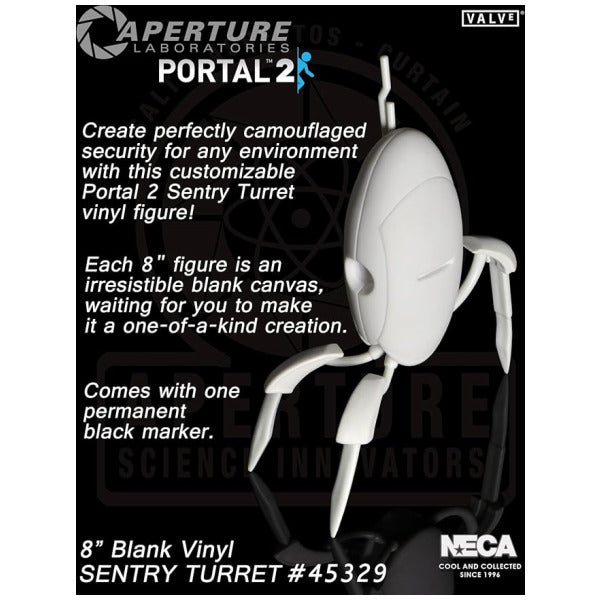 Portal 8″ Sentry Turret Vinyl Figure