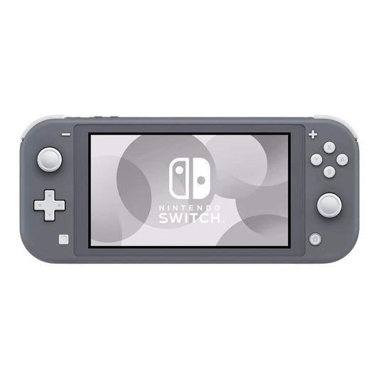 Gray Nintendo Switch Lite console on a white background