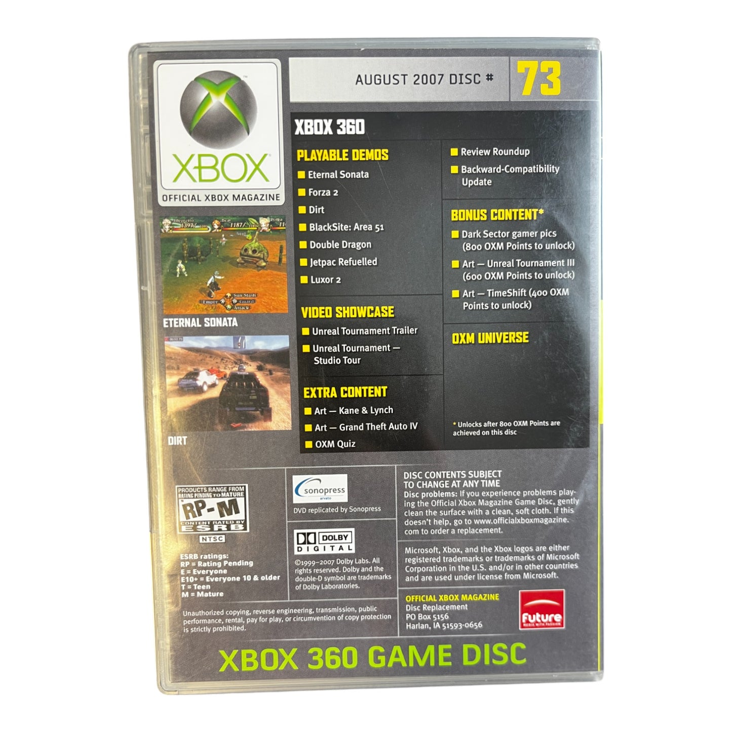 Official Xbox Magazine: #73 August 2007 (Xbox360)