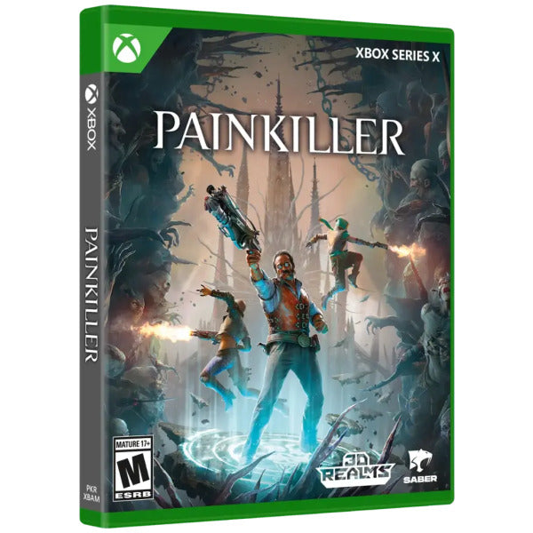 Game box for 'Painkiller' on Xbox Series X with action-packed cover art.