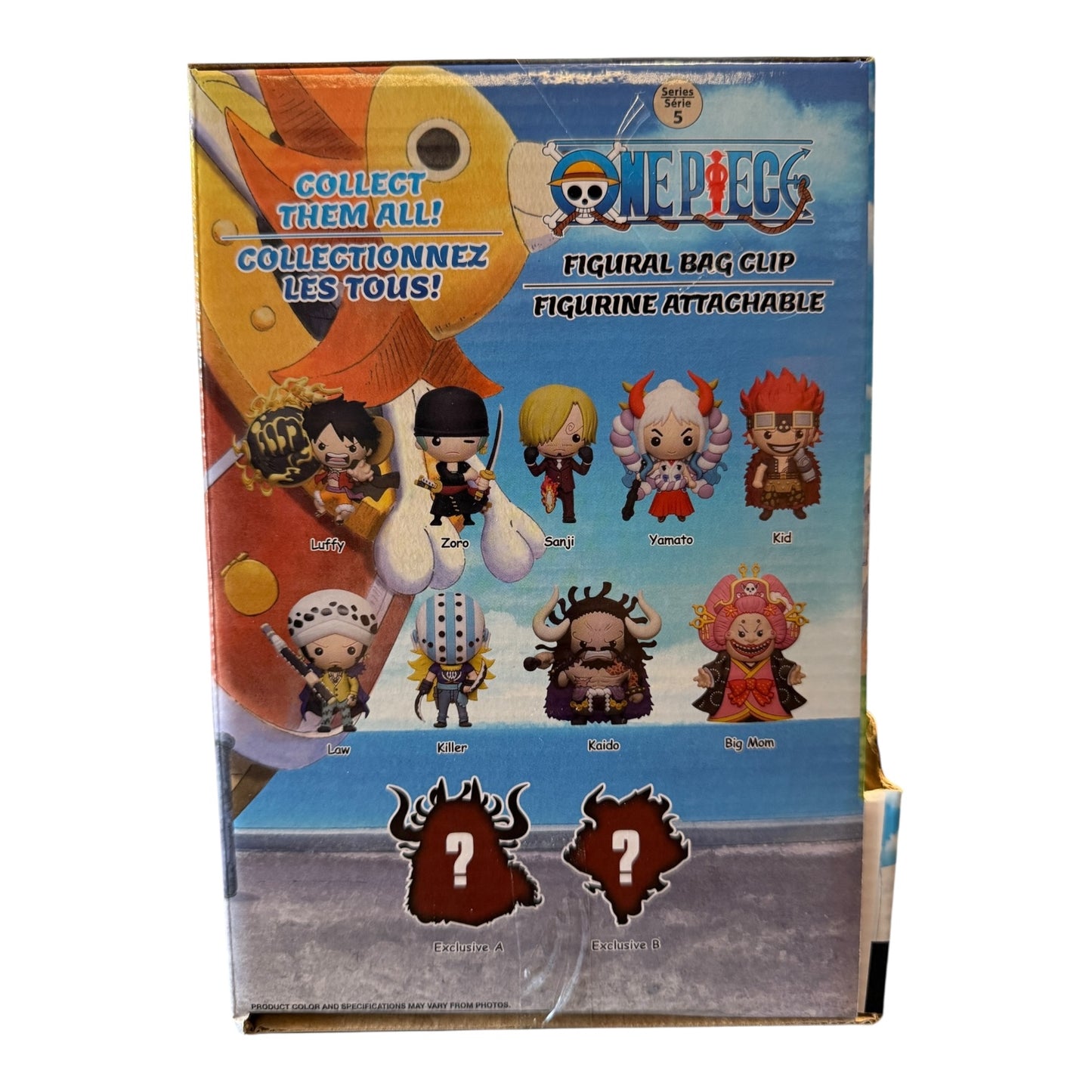 One Piece 3D Mascot Bag Clip Keychain Blind Bag (Series 5)