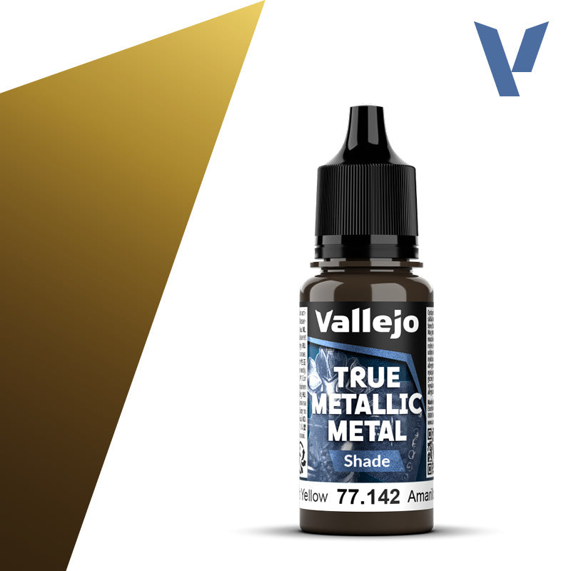 Vallejo - True Metallic Metal: Single Bottles – Radiant Yellow System 18ml