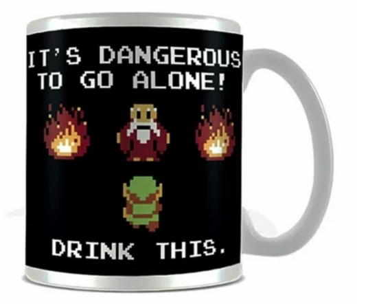 The Legend Of Zelda Mug: It's Dangerous To Go Alone