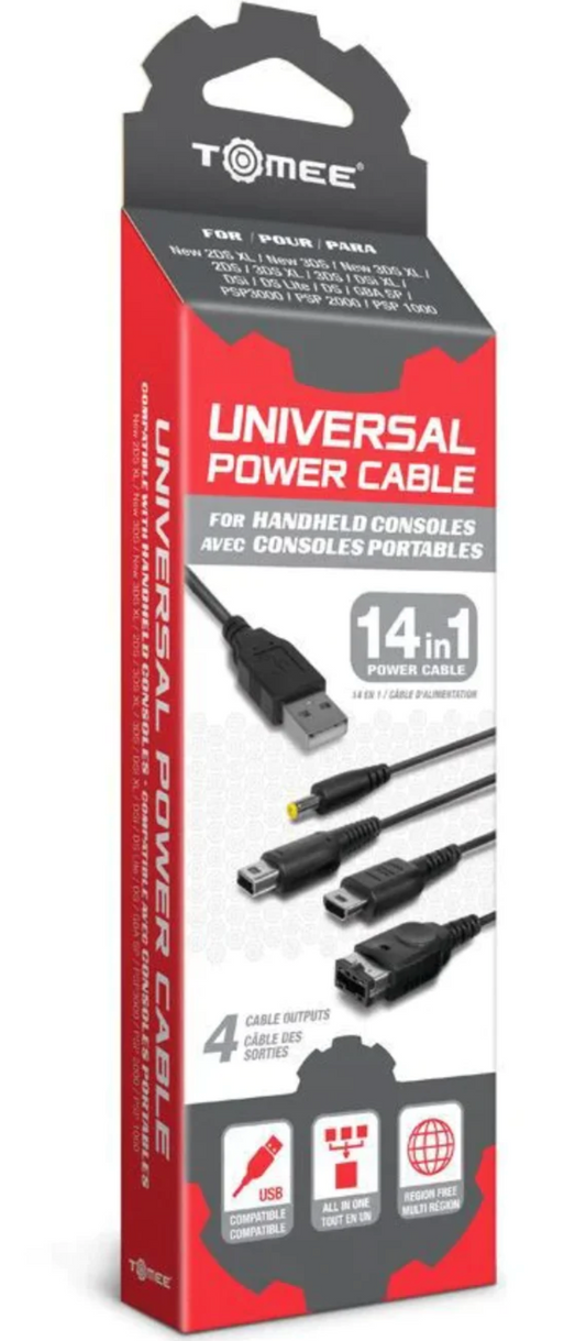 Universal Power Cable 14 in 1 for handheld consoles