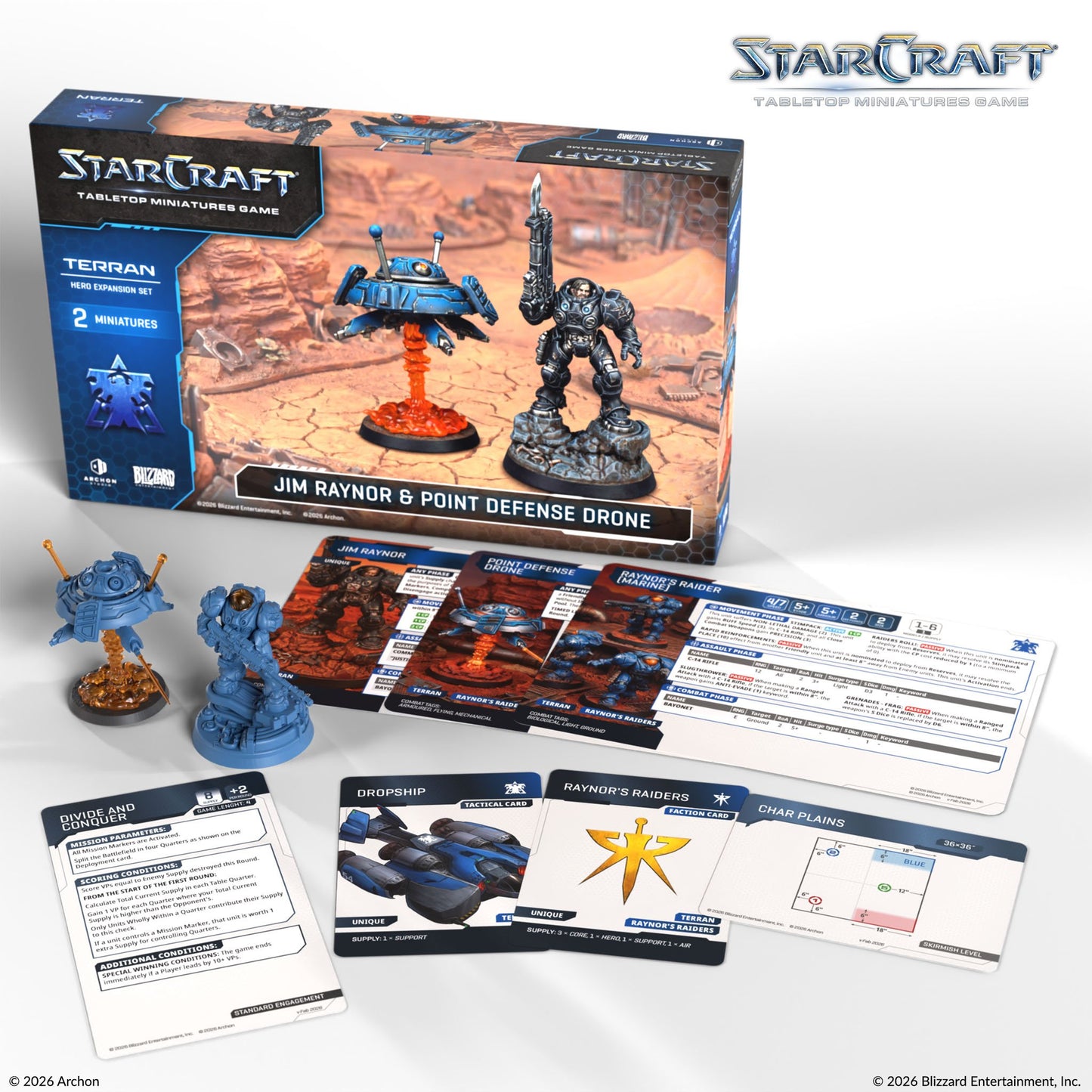StarCraft: Tabletop Miniatures Game - Terran: Jim Raynor & Point Defense Drone Expansion Set