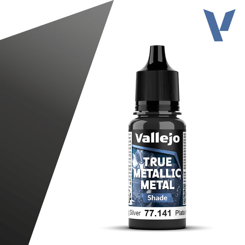 Vallejo - True Metallic Metal: Single Bottles – Sterling Silver System 18ml