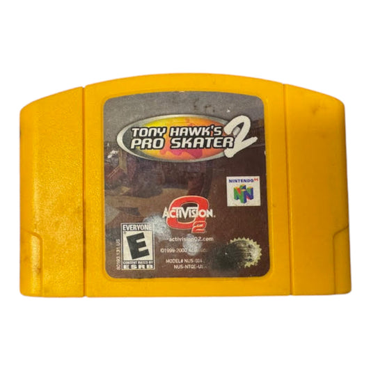 Game cartridge for 'Tony Hawk's Pro Skater 2' on a white background