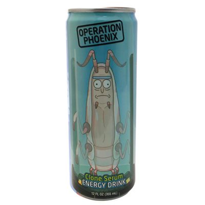 Rick and Morty Clone Energy Drink