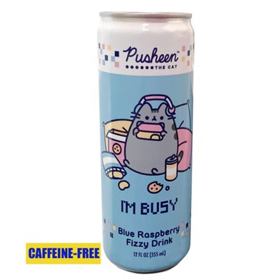 Pusheen The Cat Blue Raspberry Fizzy Drink (Caffeine-Free)