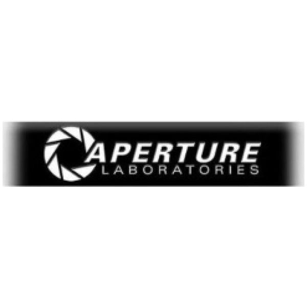 Portal 2 Aperture Labs Black Rubber Wrist Band