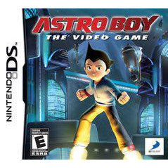 Nintendo DS game case for 'Astro Boy: The Video Game' with character design and branding.