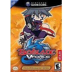 GameCube game case titled 'Beystadium VForce' with a stylized character on an orange background.
